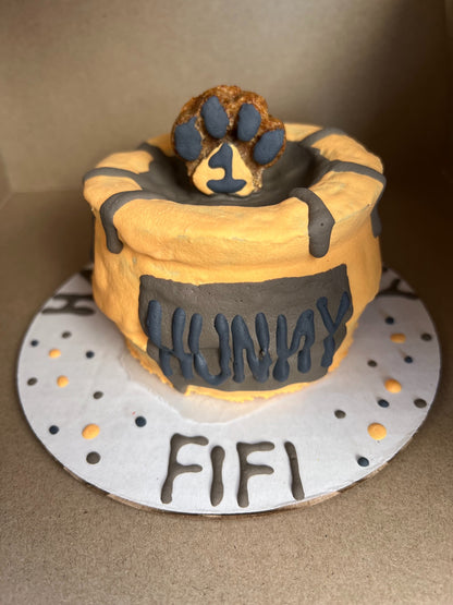 Custom Shape Natural Dog Cake