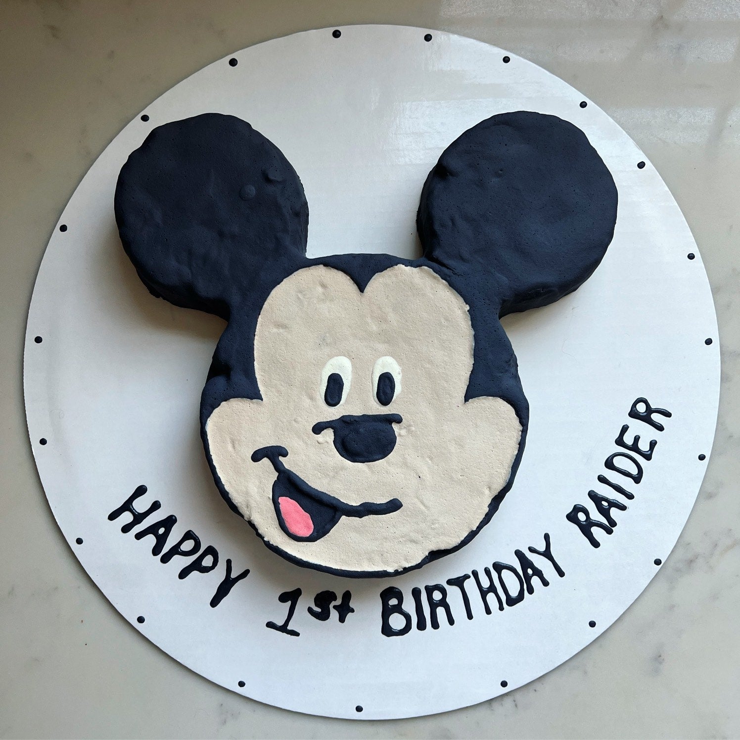 Custom Shape Natural Dog Cake